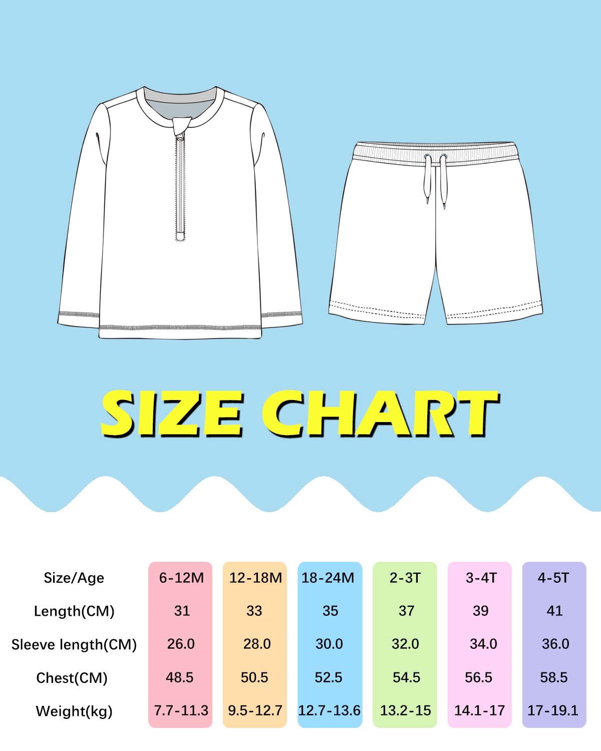 ALVABABY Long Sleeve Rashguards, Baby/Toddler Boys' Rash Guard Sets,Boy Swimsuit UPF 50+Two Piece Bathing Suit (ST-R02)