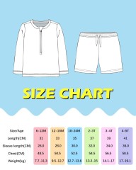 ALVABABY Long Sleeve Rashguards, Baby/Toddler Boys' Rash Guard Sets,Boy Swimsuit UPF 50+Two Piece Bathing Suit