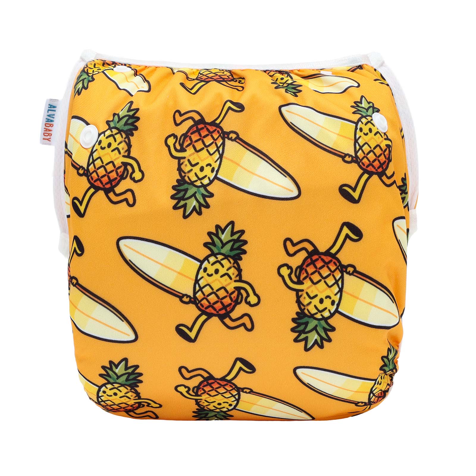 ALVABABY Reusable Swim Diaper - Adjustable One Size Swimwear for Infants & Toddlers (Fruit SW-BS316A)