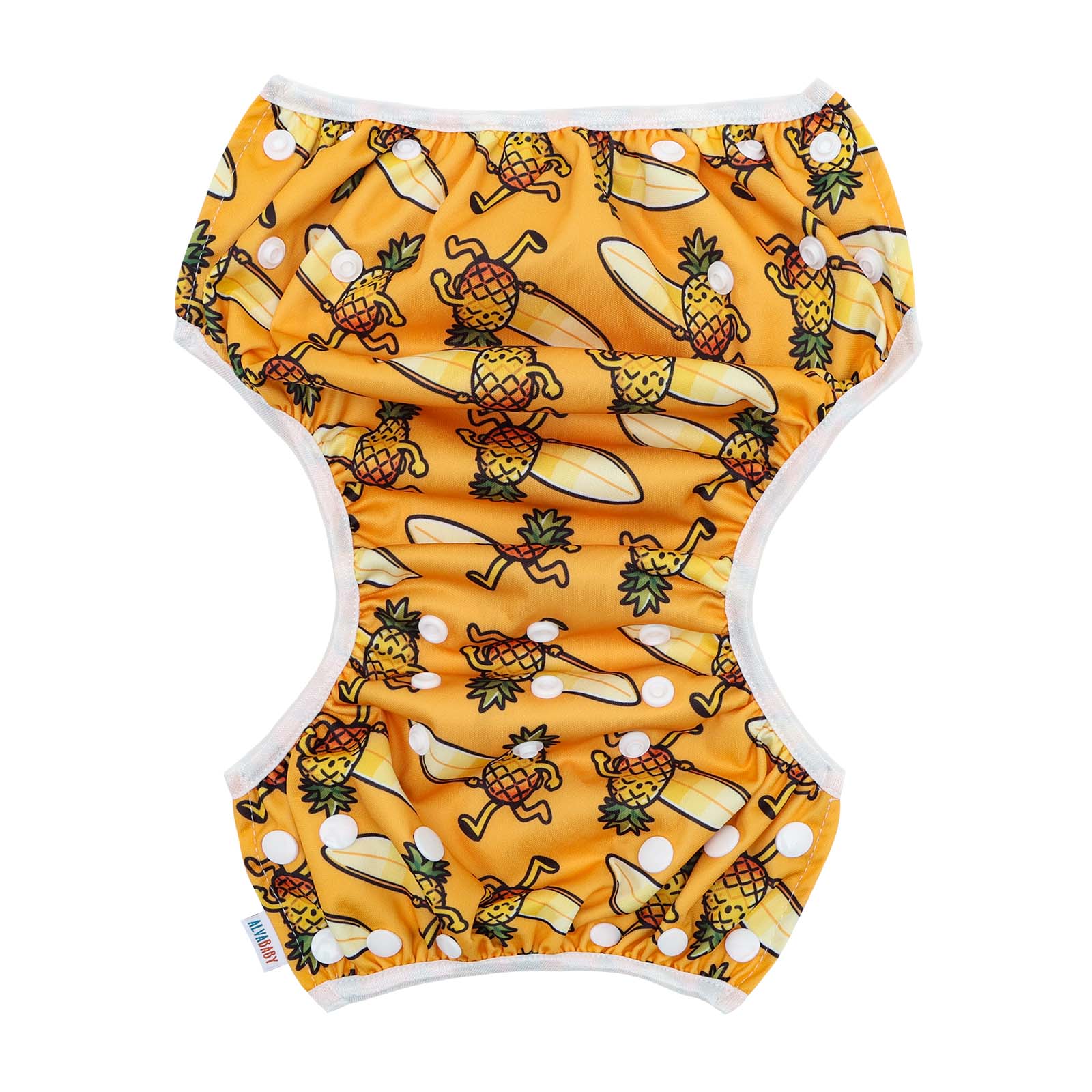 ALVABABY Reusable Swim Diaper - Adjustable One Size Swimwear for Infants & Toddlers (Fruit SW-BS316A)