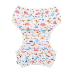 ALVABABY Reusable Swim Diaper - Adjustable One Size Swimwear for Infants & Toddlers (Dinosaur SWD-BS318A)