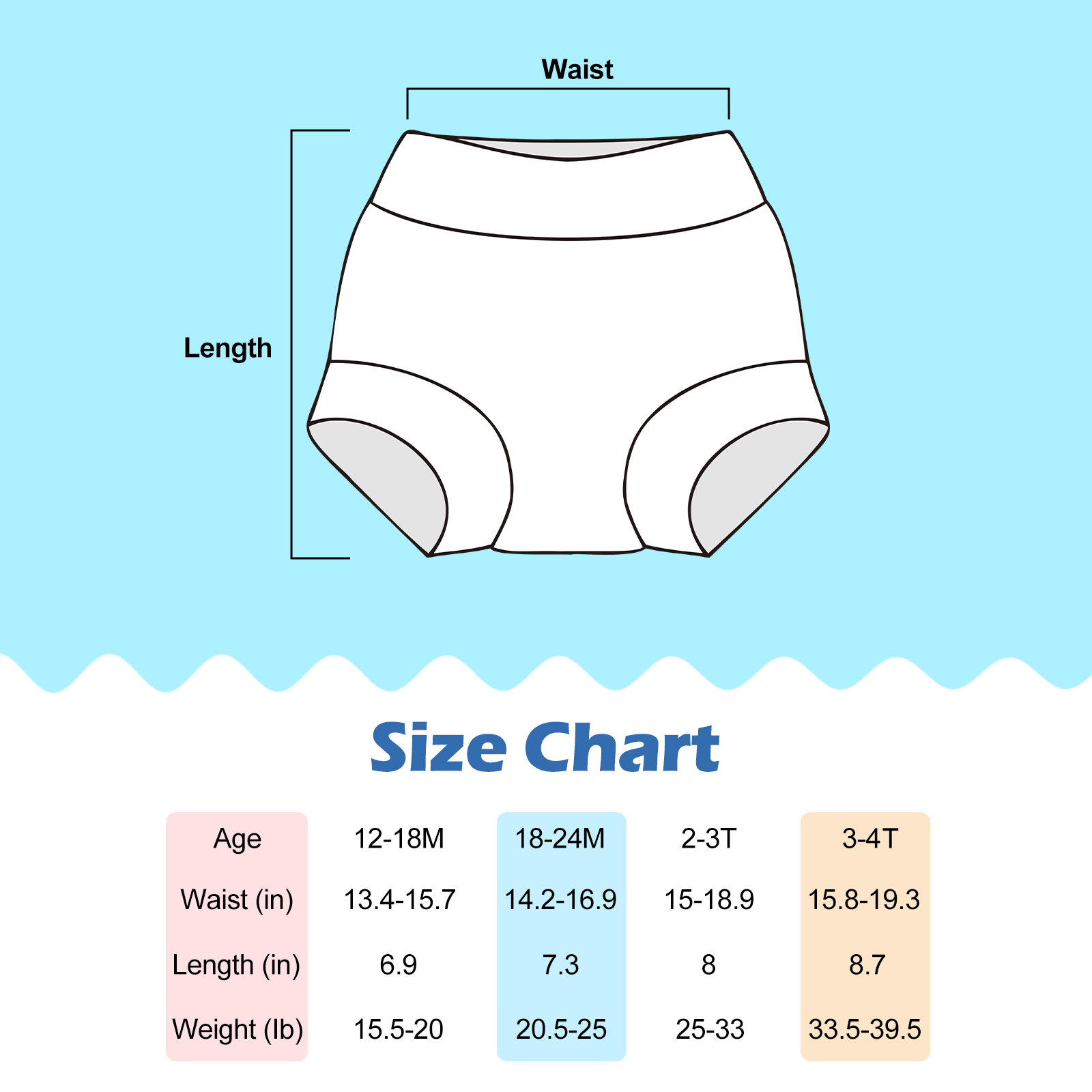 ALVABABY Swim Diapers 3pcs Baby & Toddler Reusable Waterproof Swimming Diaper for Boy's for Swim Classes 3XBS04