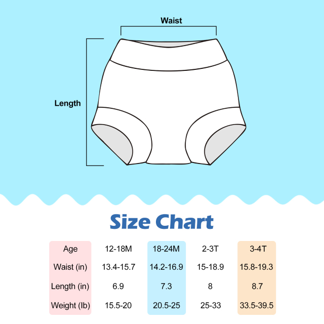 ALVABABY Swim Diapers 3pcs Baby & Toddler Reusable Waterproof Swimming Diaper for Boy's for Swim Classes 3XBS04