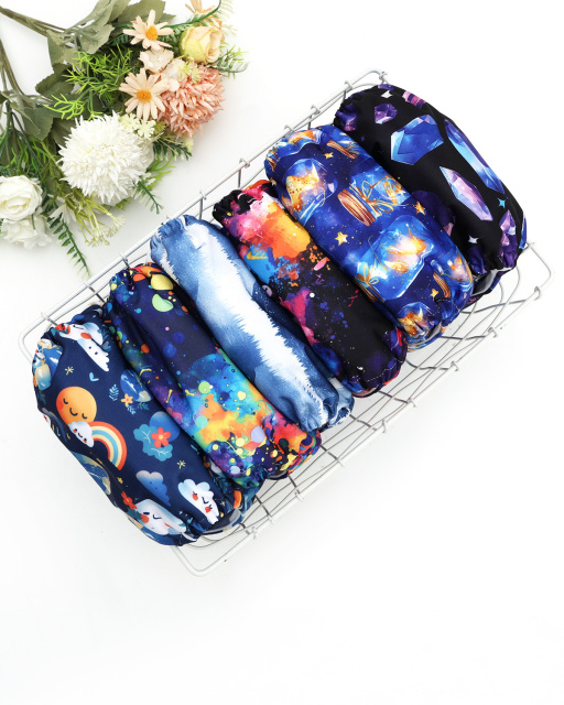(MCF) 6-Pack Cloth Diapers with 12 Microfiber Inserts 6DM116A