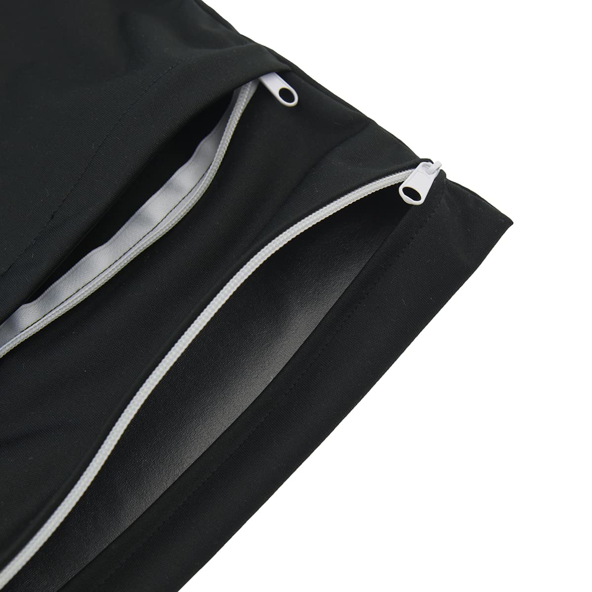 (MCF) 2-Pack Waterproof Diaper Wet Dry Bags (Grey & Black, L2629A)