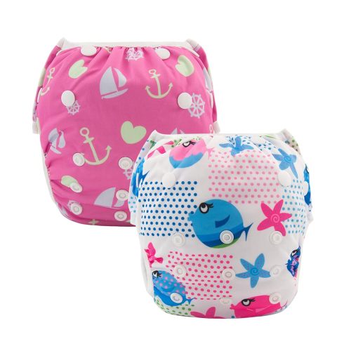 (MCF) 2-Pack Reusable Swim Diapers SW09-10A