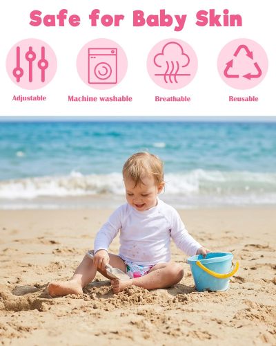(MCF) 2-Pack Reusable Swim Diapers SW09-10A
