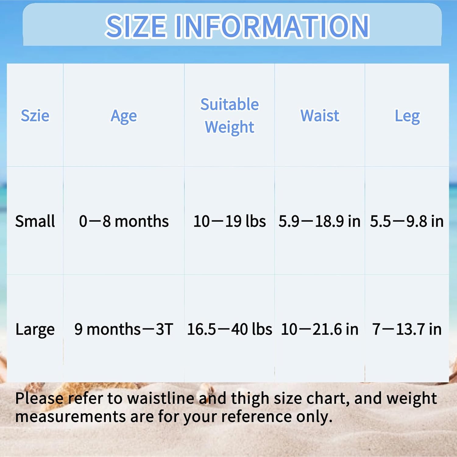(MCF) 2-Pack Reusable Swim Diapers SW09-10A