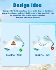 (MCF) 2-Pack Reusable Swim Diaper SW18-21A