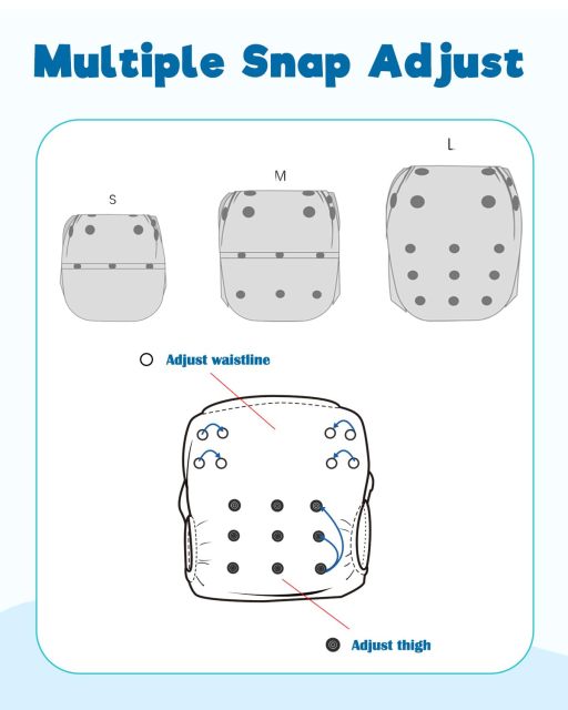 (MCF) 2-Pack Reusable Swim Diaper SW18-21A