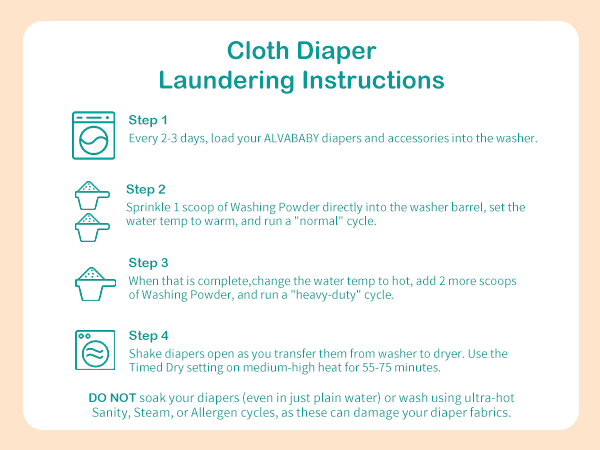Reusable Cloth Diaper Cover – Waterproof Diaper Shell for Prefolds & Fitted Diapers (DC-S44)