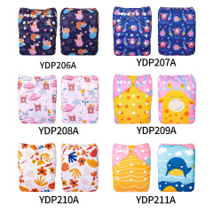 (Multi-packs) 20PCS One Size Positioning Printed Diapers With 20 Inserts