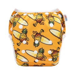 ALVABABY Large Size Reusable Swim Diaper (Pineapple, ZSW-BS316A)