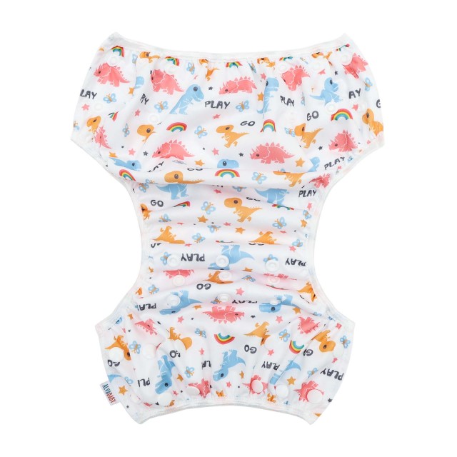 ALVABABY Large Size Reusable Swim Diaper (Dino, ZSWD-BS318A)