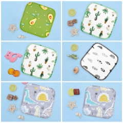 ALVABABY Baby Cotton&Bamboo Wipes Soft and Comfortable Saliva Towel (6BW10)
