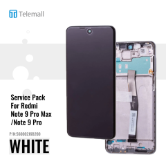 Xiaomi Redmi Note 9 Pro (M2003J6B2G) Display module LCD / Screen + Touch White 560002J6B200 Service Pack Display