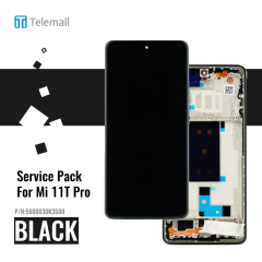 Xiaomi 11T Pro (2021) Display module LCD / Screen + Touch Black 5600030K3S00 Service Pack Display