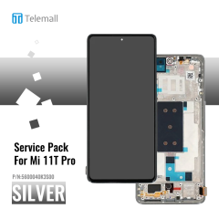 Xiaomi 11T Pro (2021) Display module LCD / Screen + Touch Silver 5600040K3S00 Service Pack