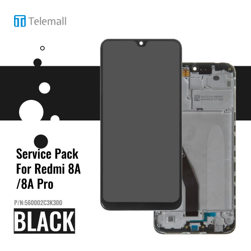 Xiaomi Redmi 8A Display unit complete midnight black 560002C3K300 5600030C3K00