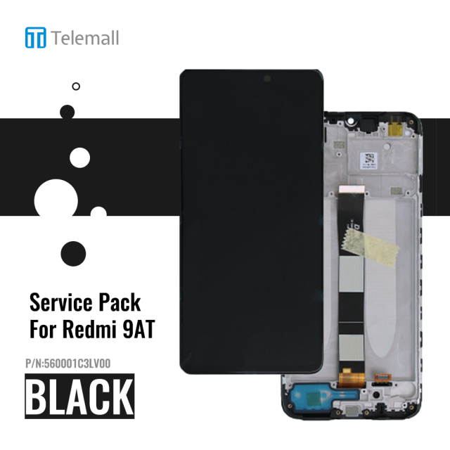 Xiaomi Redmi 9AT Display Module & Front Cover (Black) 560001C3LV00