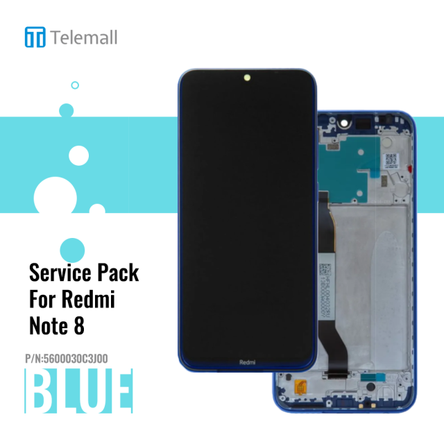 Xiaomi Redmi Note 8 (M1908C3JG) Display module LCD / Screen + Touch neptune Blue 5600030C3J00