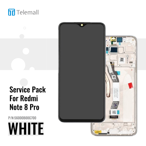 Xiaomi Redmi Note 8 Pro (M1906G7I M1906G7G) Display module LCD / Screen + Touch White 56000B00G700