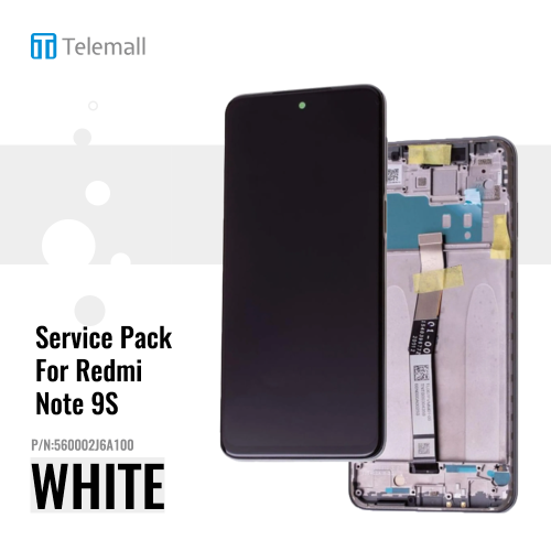 Xiaomi Redmi Note 9S (2020) Display module LCD / Screen + Touch Glacier White 560002J6A100