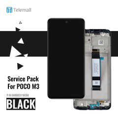 Xiaomi Poco M3 Display module LCD / Screen + Touch Black 560002J19C00 Service Pack Display