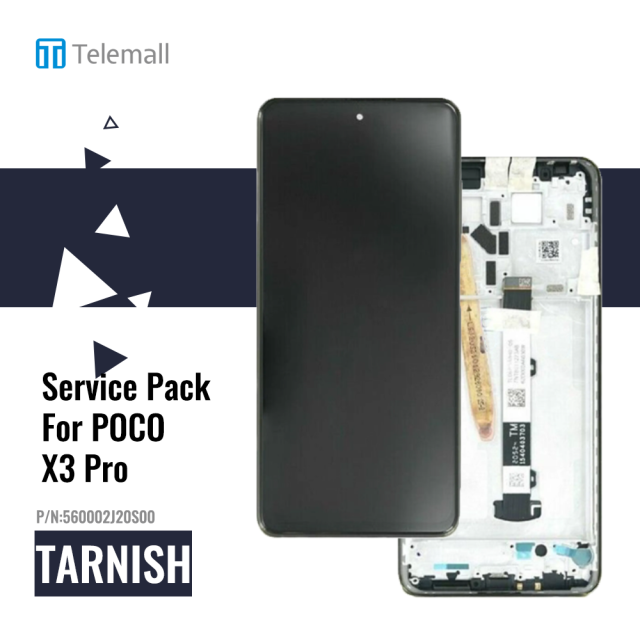 Xiaomi Poco X3 Pro (M2102J20SG M2102J20SI) Display unit complete phantom black 560002J20S00 Service Pack Display