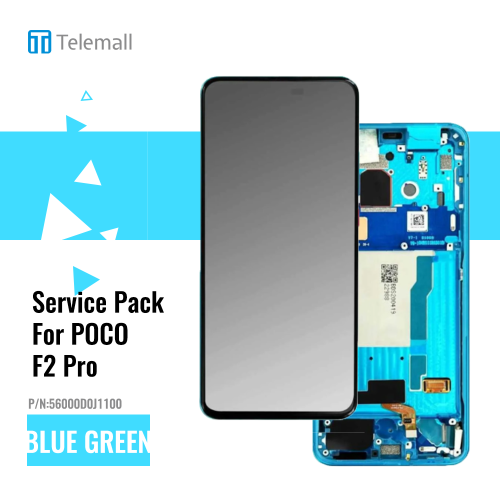 Xiaomi Poco F2 Pro Display module LCD / Screen + Touch Blue Green (Service Pack) 56000D0J1100