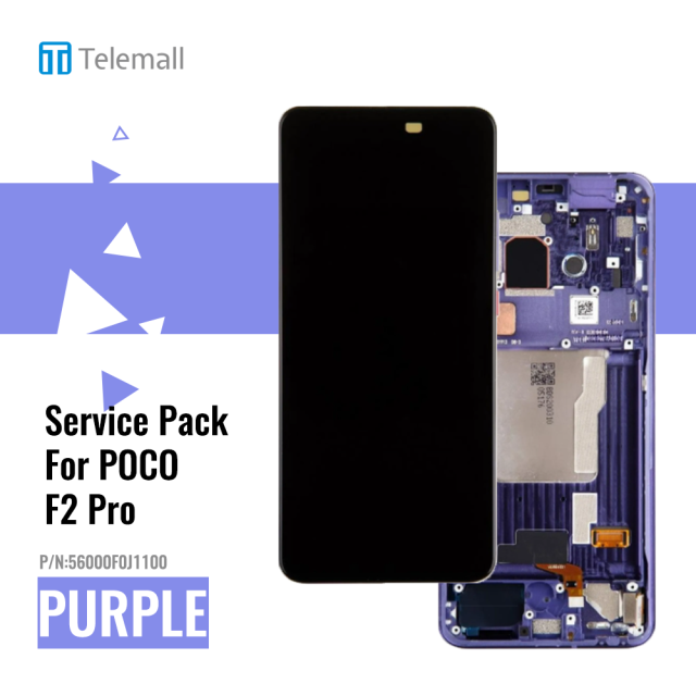 Xiaomi Poco F2 Pro Display module LCD / Screen + Touch+Frame Purple  56000F0J1100 (Service Pack)
