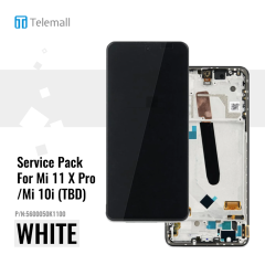 Xiaomi Mi11 / Mi11 Pro / Mi11 X Pro Display module LCD / Screen + Touch White 5600050K1100 Service Pack Display