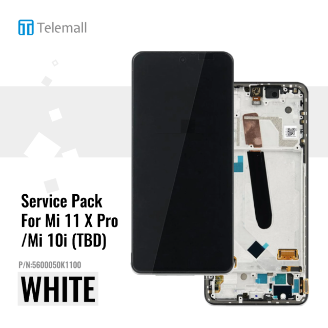 Xiaomi Mi11 / Mi11 Pro / Mi11 X Pro Display module LCD / Screen + Touch White 5600050K1100 Service Pack Display