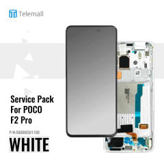 Xiaomi Poco F2 Pro (M2004J11G) Display Unit Complete White 56000E0J1100 (Service Pack)