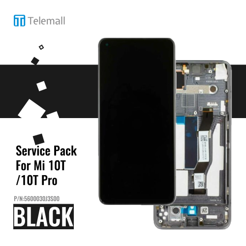 Xiaomi Mi10T / Mi 10T Pro Display module LCD / Screen + Touch Cosmic Black 5600030J3S00  Service Pack Display
