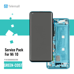 Xiaomi Mi 10 / Mi 10 5G (M2001J2G) - Display LCD Touchscreen + Frame (Flex Version C) Coral Green 56000K00J200
