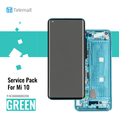 Xiaomi Mi 10 / Mi 10 5G (M2001J2G) - Display LCD Touchscreen + Frame (Flex Version S) Coral Green  56000600J200