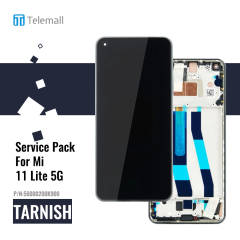 Xiaomi Mi11 Lite ( 5G 2021 ) Display module LCD / Screen + Touch Black 56000200K900 OR 56000K00K900 Service Pack Display