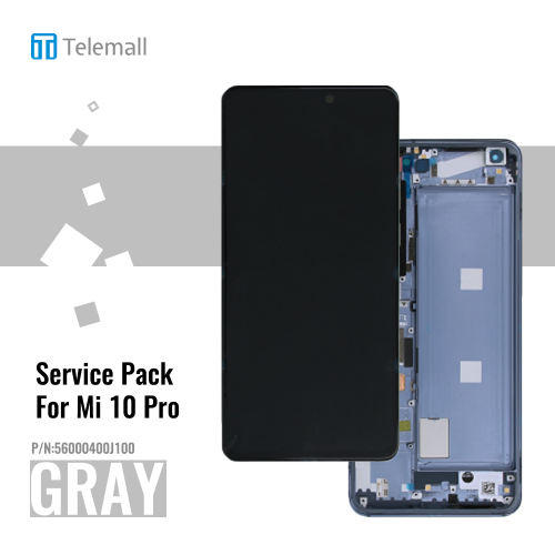 Xiaomi Mi10 Pro ( J1 5G 2020 ) Display module LCD / Screen + Touch White 56000500J100 Service Pack Display