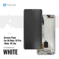 Xiaomi Mi Note 10 Lite (M2002F4LG M1910F4G) Display unit complete glacier white 5600030F4L00 Service Pack Display