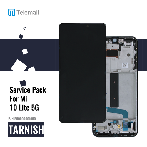 Xiaomi Mi 10 Lite 5G (M2002J9G) Display module LCD / Screen + Touch Cosmic Grey 56000400J900  Service Pack Display