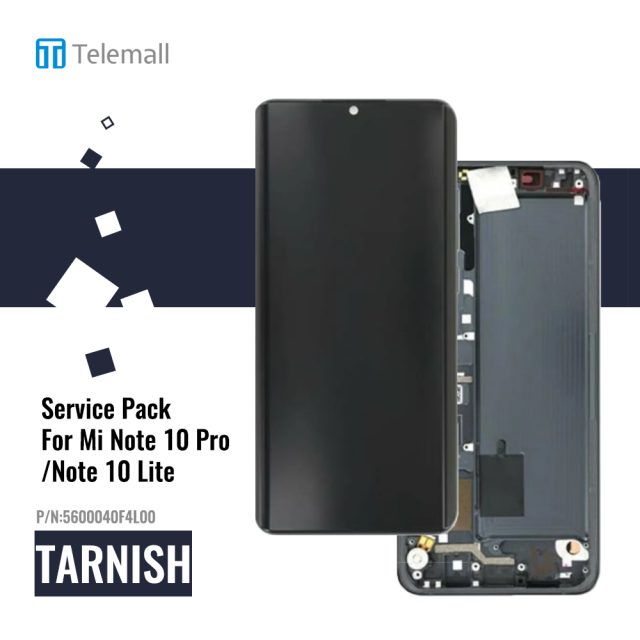 Xiaomi Mi Note 10 Lite (M2002F4LG M1910F4G) Display unit complete midnight black 5600040F4L00 Service Pack Display