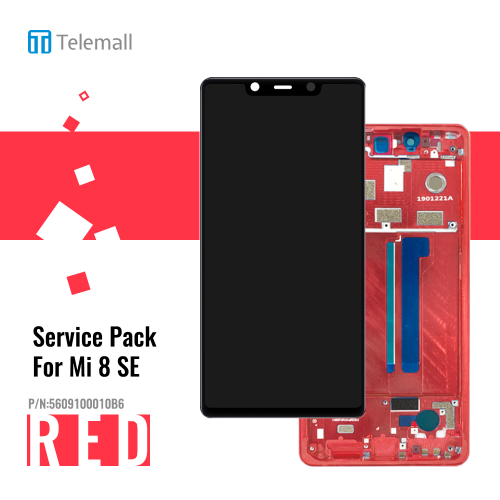 After Sale Front Cover Display Module-XIAOMI 8 SE-RED  5609100010B6 Service Pack Display