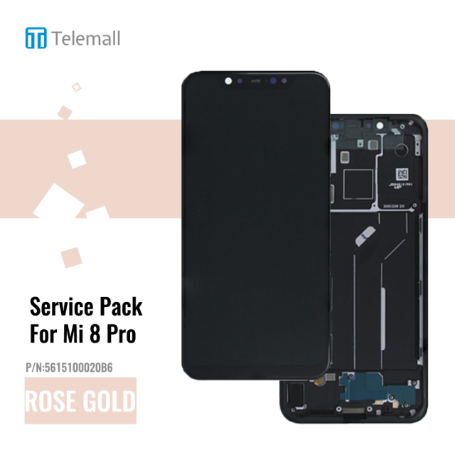 After Sale Front Cover Display Module-XIAOMI 8 PRO-ROSE GOLD  5615100020B6 Service Pack Display