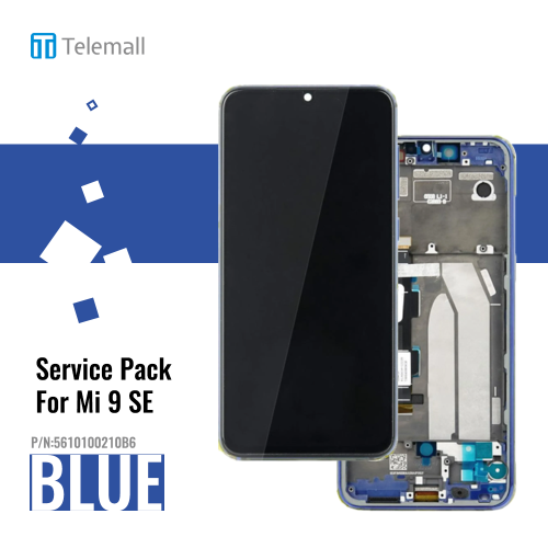 Xiaomi Mi 9 SE (M1903F2G) Display unit complete blue 5610100210B6 Service Pack Display
