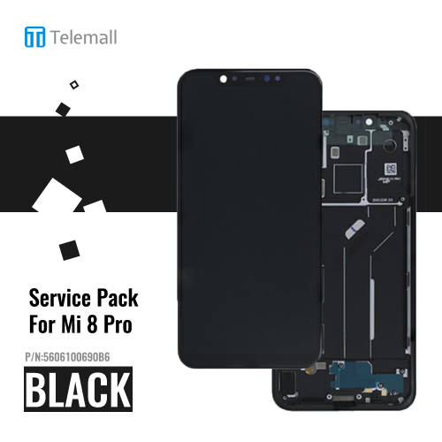 After Sale Front Cover Display Module-XIAOMI 8 PRO-BLACK 5606100690B6
