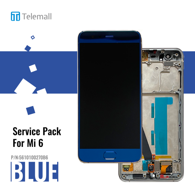 Xiaomi Mi 6 Display unit complete blue 5610100270B6 561010001033