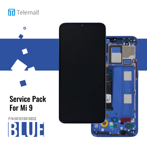 Xiaomi Mi 9 (M1902F1G) Display unit complete ocean blue (Service Pack) 561010016033
