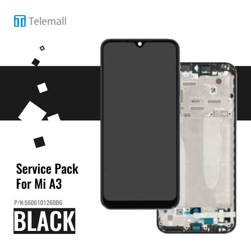 After Sale Front Cover Display Module-Xiaomi Mi A3-Black 5606101260B6