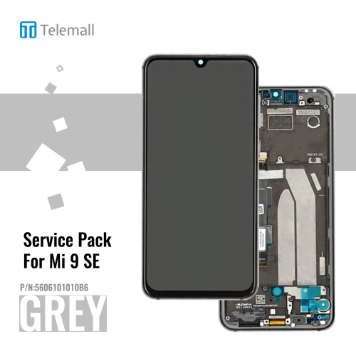 Xiaomi Mi 9 SE (M1903F2G) Display unit complete grey 5606101010B6 Service Pack Display